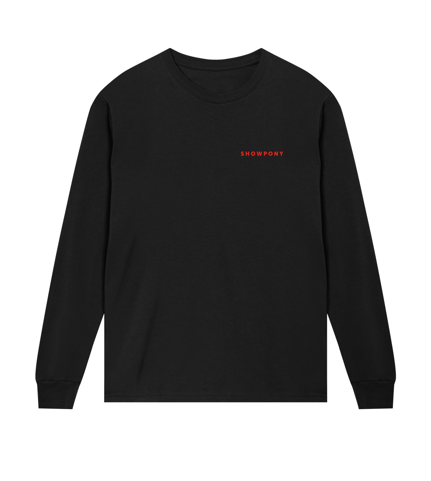 Showpony mens regular long sleeve Tee, Red label
