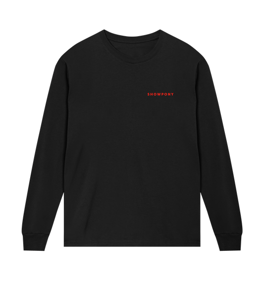 Showpony mens regular long sleeve Tee, Red label