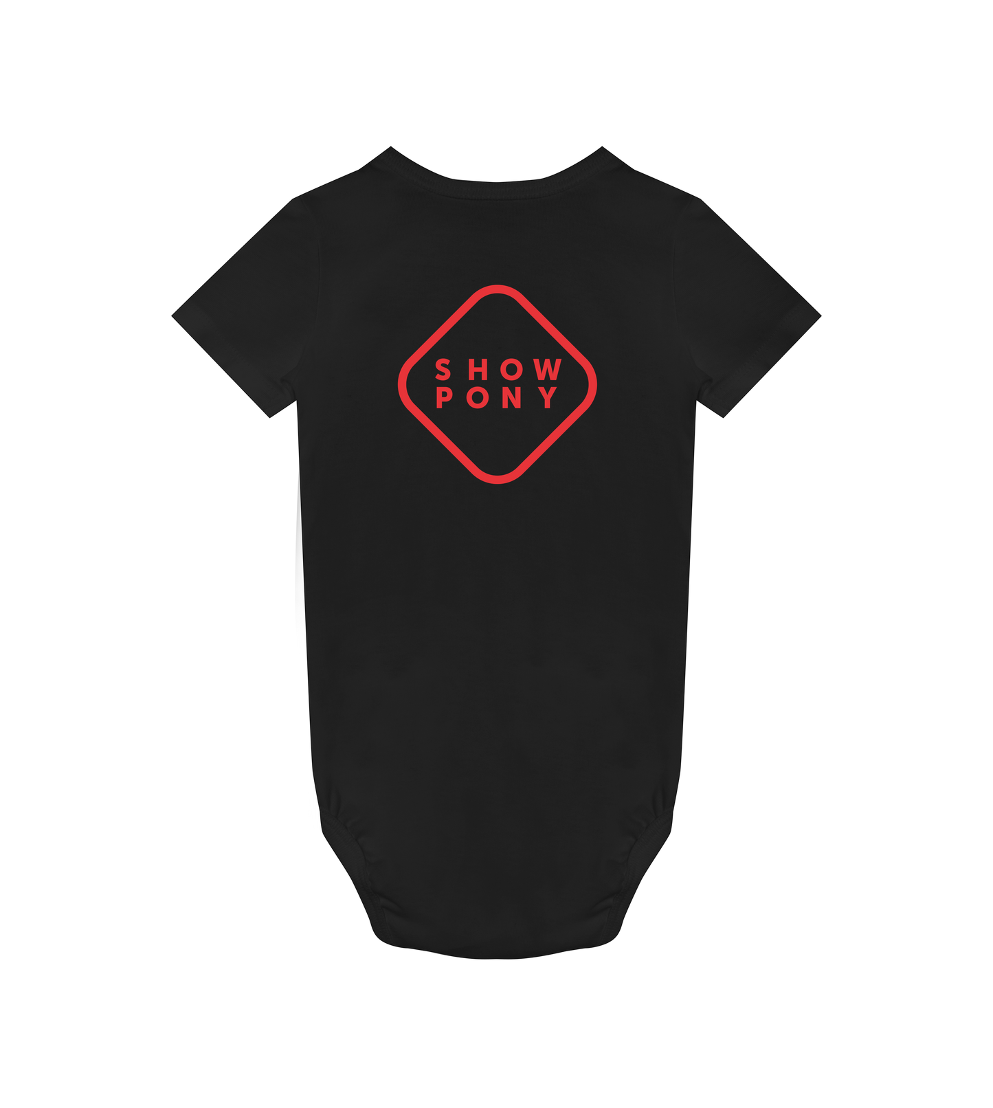 Showpony baby bodysuit, Red label