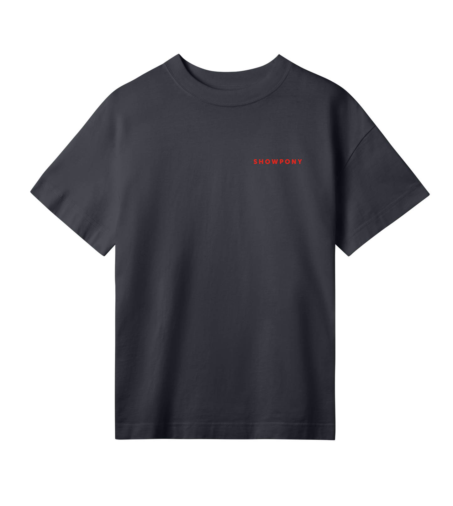 Showpony womens oversized tee, red label