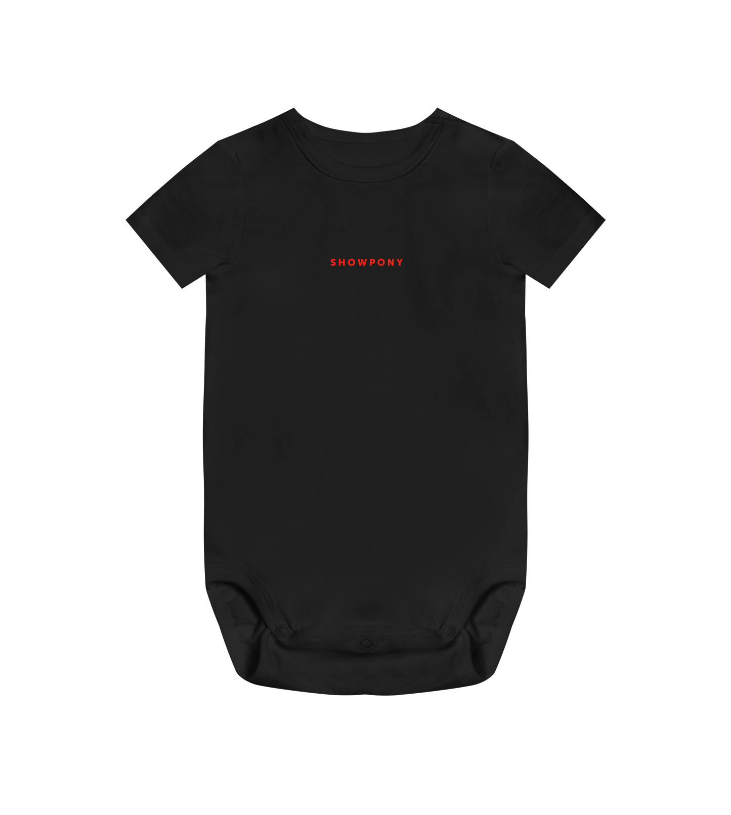 Showpony baby bodysuit, Red label