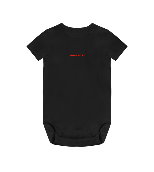 Showpony baby bodysuit, Red label