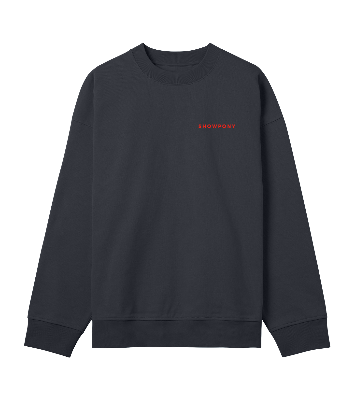 Showpony mens boxy sweatshirt, Red label