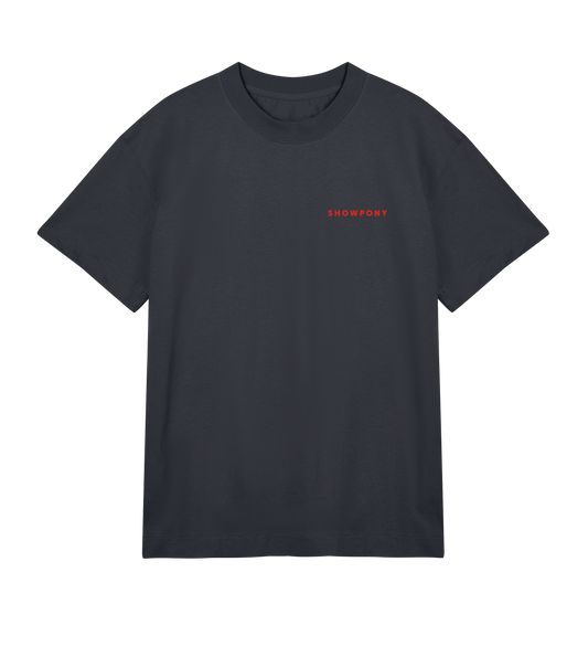 Showpony mens boxy Tee, Red label