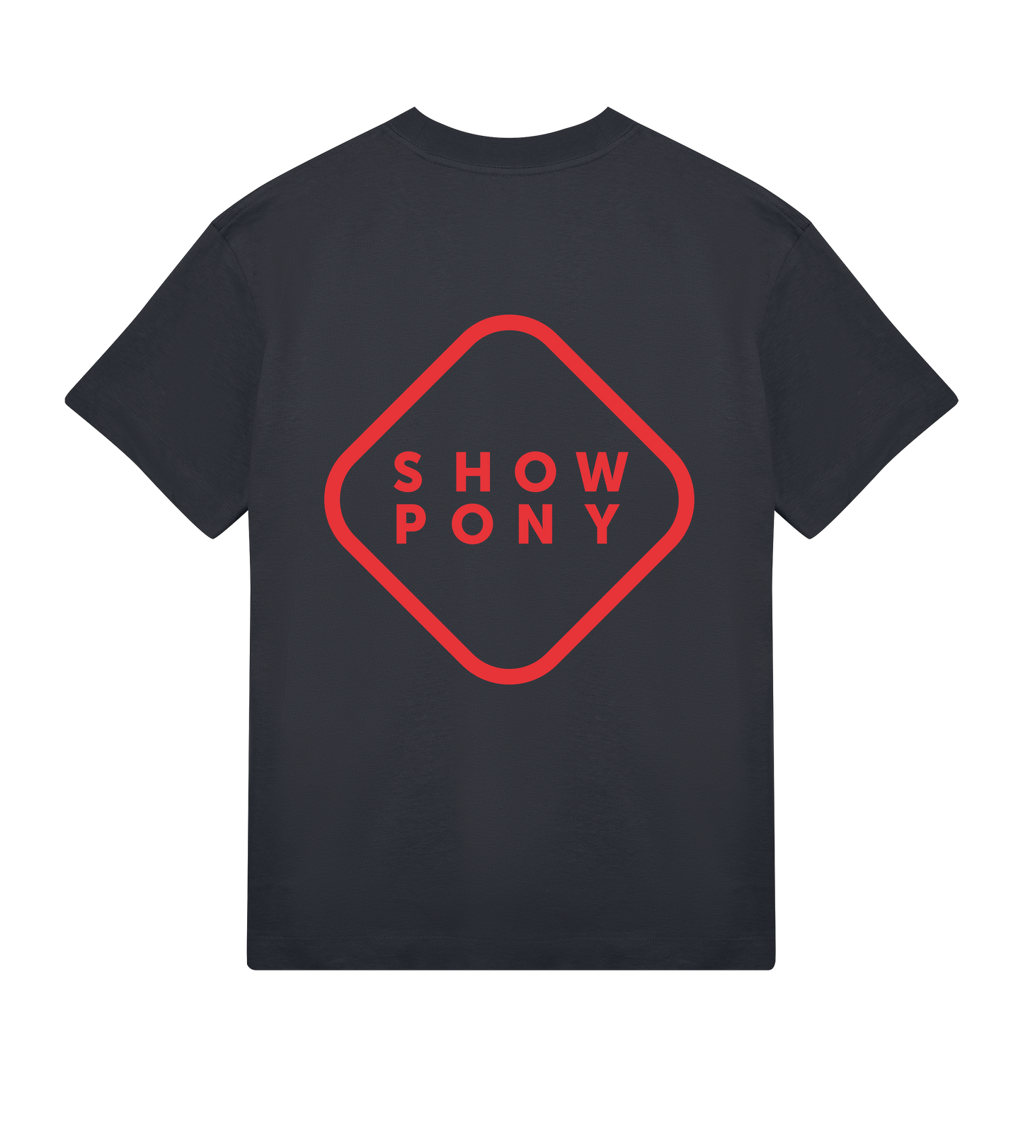 Showpony mens boxy Tee, Red label